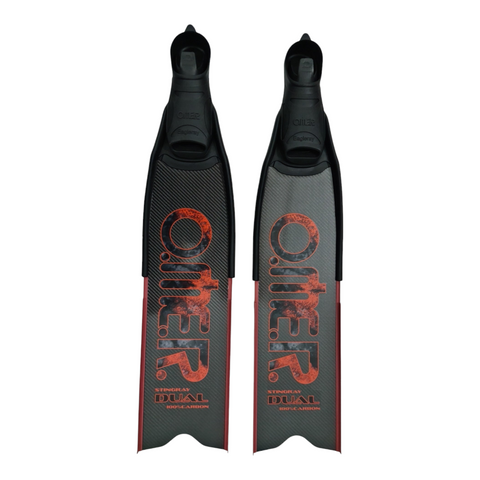 PINNE OMER DUAL CARBON COMPLETE CON SCARPETTE EAGLERAY